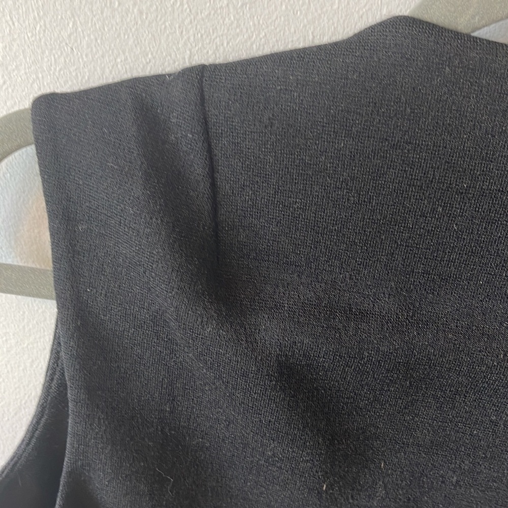 EUC Vintage Butte Knit Black Cropped Open Vest - Picture 5 of 6